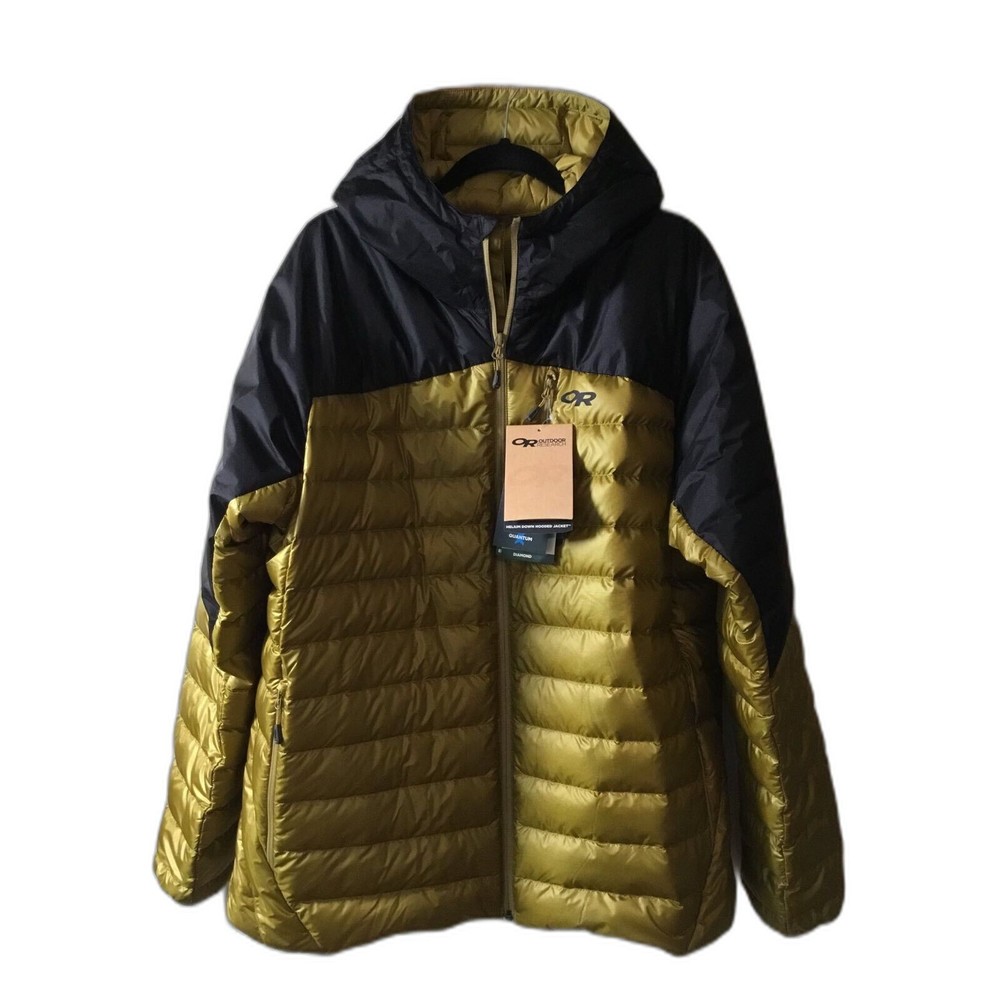 Outdoor Research XXL/TTG Mens Helium 800 Down Hoodie Jacket Quantum Diamond Fuse
